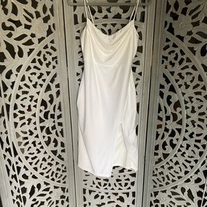 Windsor Formal White Midi Dress